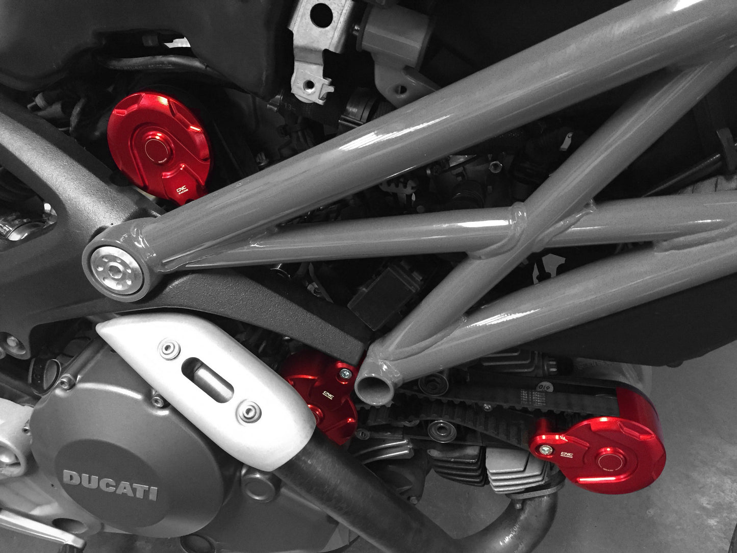 CNC Racing Timing Belt Covers for Ducati Scrambler  Hypermotard 796  and Monster 1100Evo/796/696
