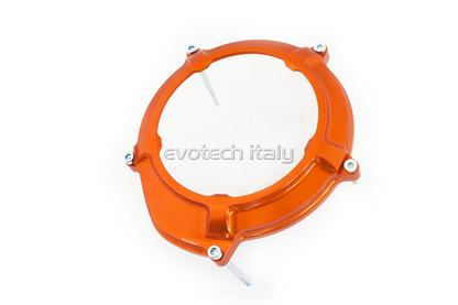 Evotech Srl Clear Wet Clutch Cover for KTM 950-990-1190-1195-1290-1390 (LC8 Motors)