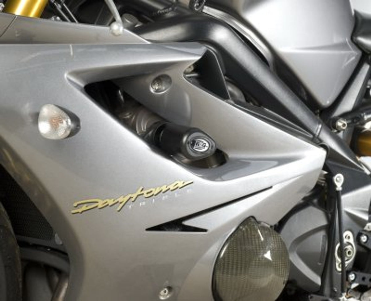 R&G Racing Aero no-cut Frame Sliders (standard road version) for Triumph 675 Daytona '06-'12