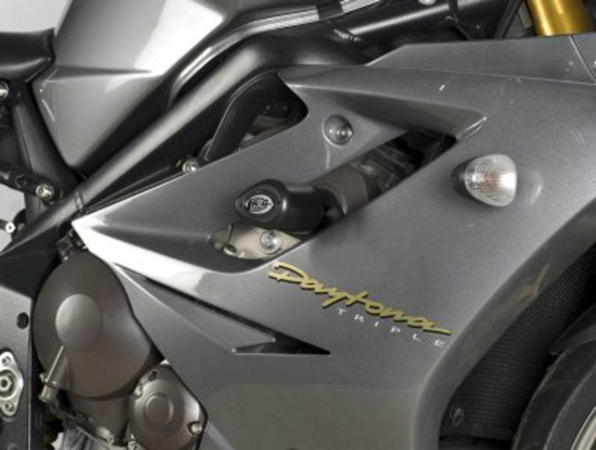 R&G Racing Aero no-cut Frame Sliders (standard road version) for Triumph 675 Daytona '06-'12