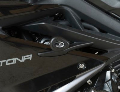 R&G Racing Aero no-cut Frame Sliders, ROAD VERSION for Triumph 675 Daytona '13-'19