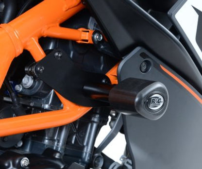 R&G Racing Aero no-cut Frame Sliders for KTM RC125 '11-'20, RC200 '14-'19, RC390 '12-21