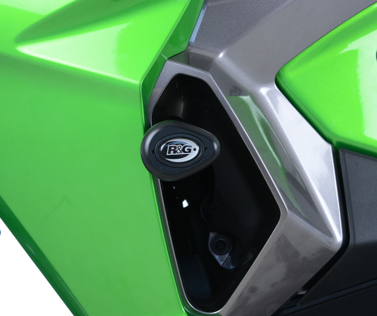 R&G Racing Aero no-cut Frame Sliders for Kawasaki Versys X-250 '17-'19, 300 '17-'21