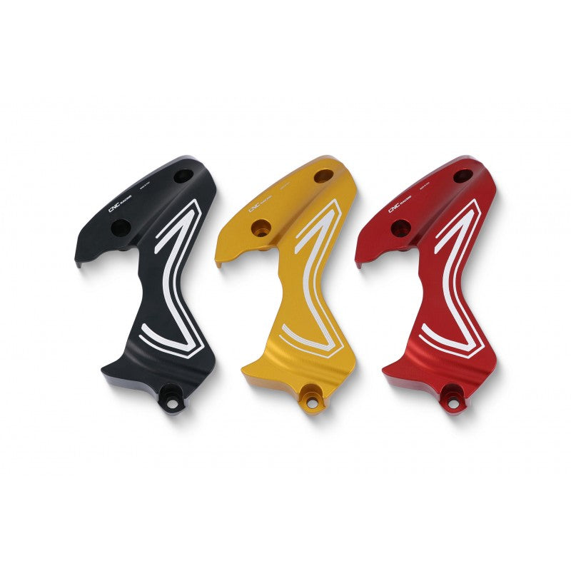 CNC Racing Bi-Color Front Sprocket Cover for Ducati Scrambler 1100/800 (2019+), Monster 937, and Hypermotard 950