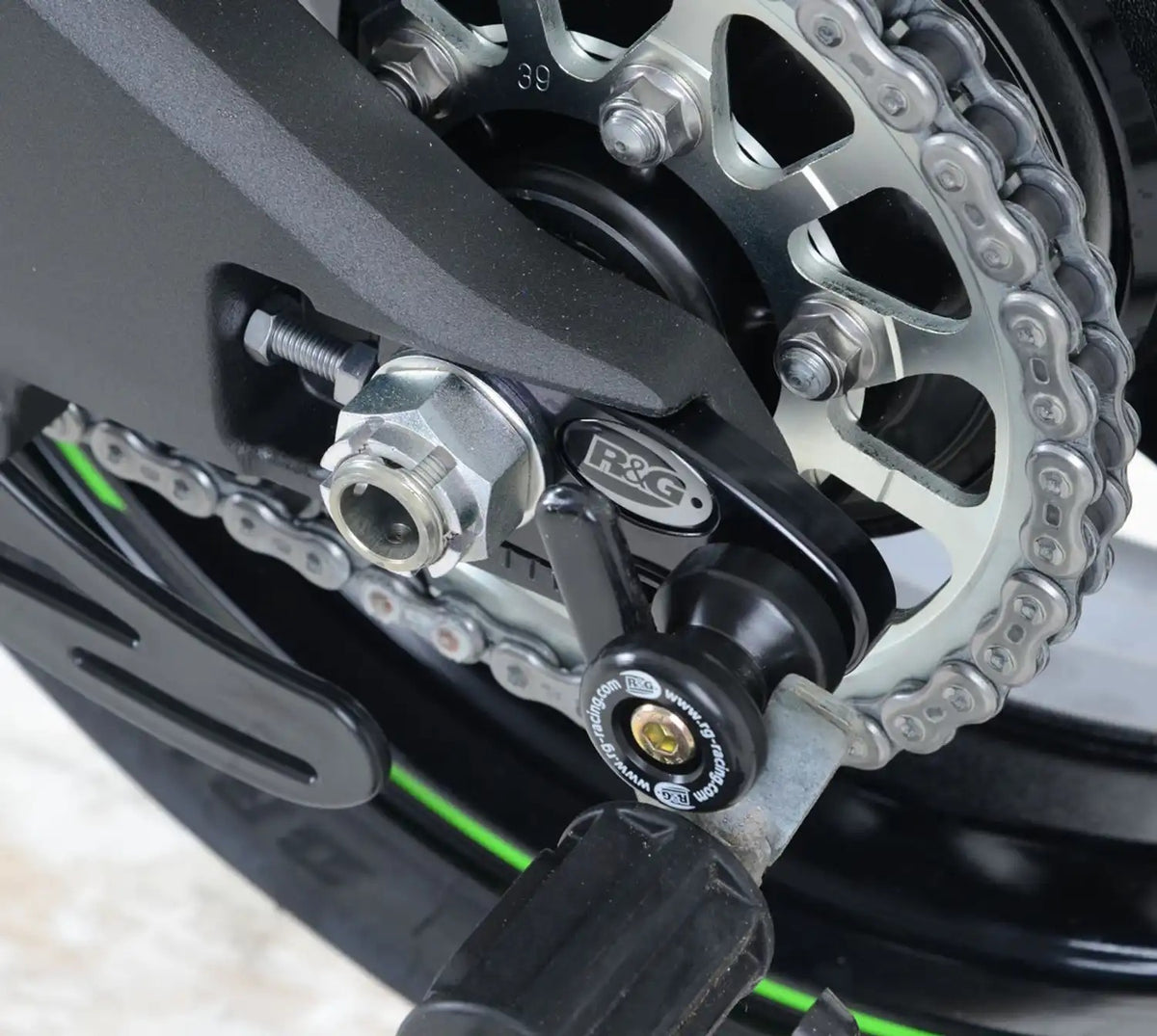 R&G Racing Offset Cotton Reels for Kawasaki ZX-10R '16-'22, ZX-10RR '21-'22, ZH2 '22