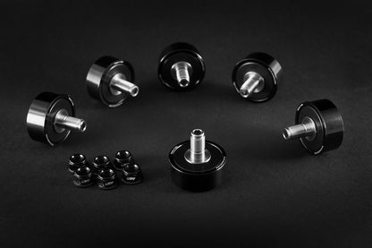 AEM FACTORY - 6 DUCATI LIGHTWEIGHT STAINLESS CUSH DRIVES WITH COLOR MATCHED ALUMINUM NUTS