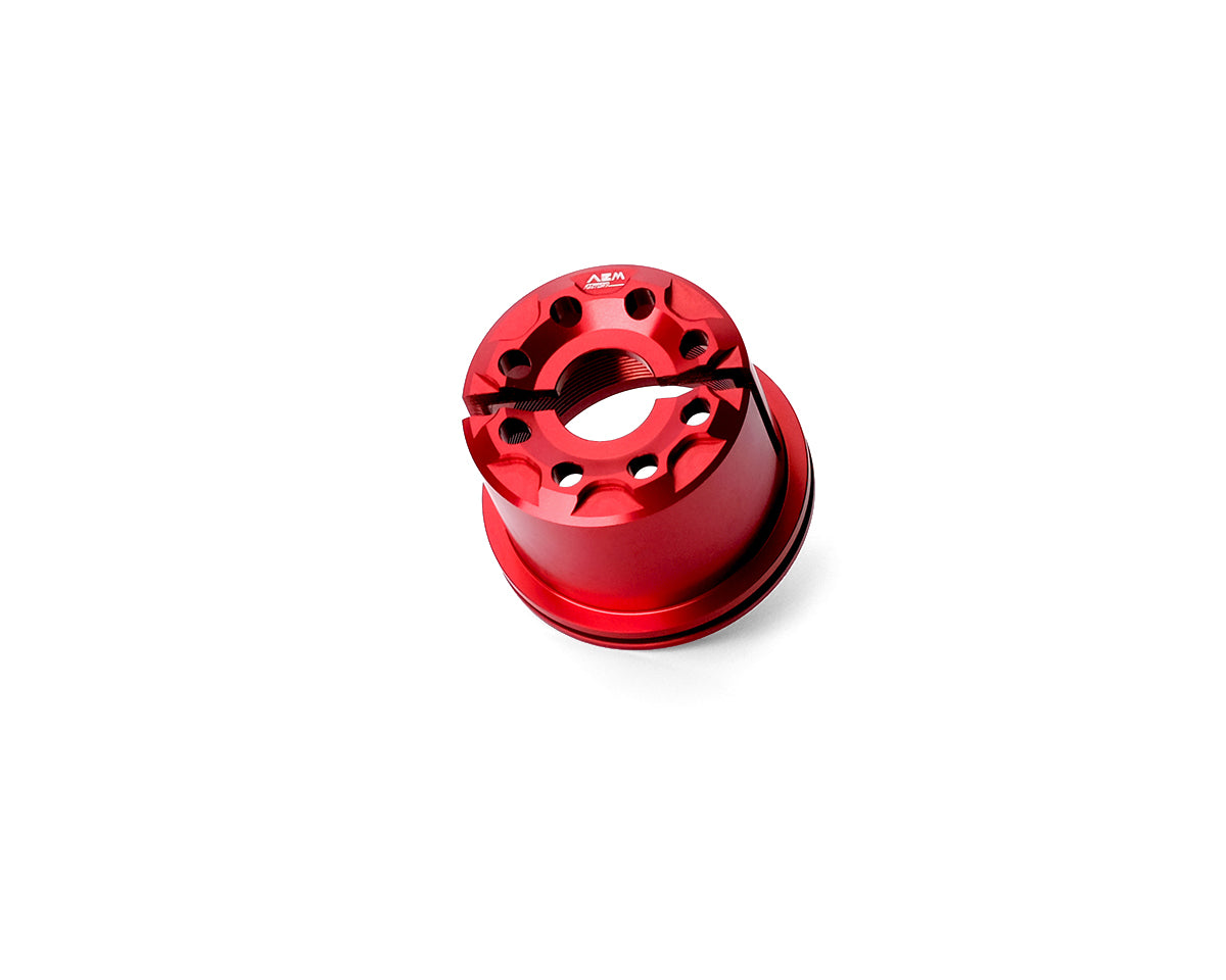 AEM FACTORY - 'DRILL' ALUMINUM STEERING HEAD NUT FOR Ducati Panigale V2 (all), Superleggera, 2025+ V4, Streetfighter V2