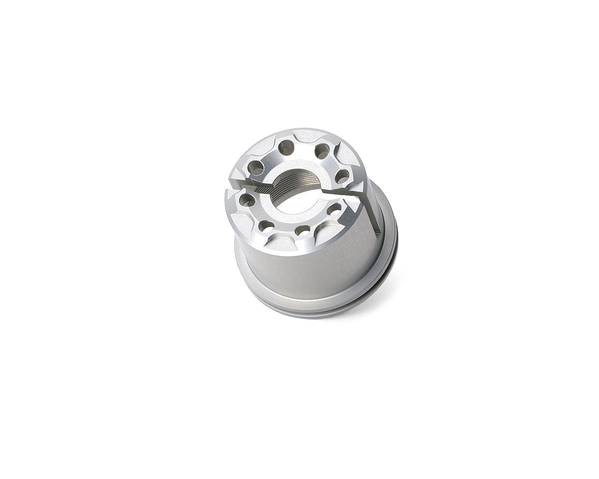 AEM FACTORY - 'DRILL' ALUMINUM STEERING HEAD NUT FOR Ducati Panigale V2 (all), Superleggera, 2025+ V4, Streetfighter V2