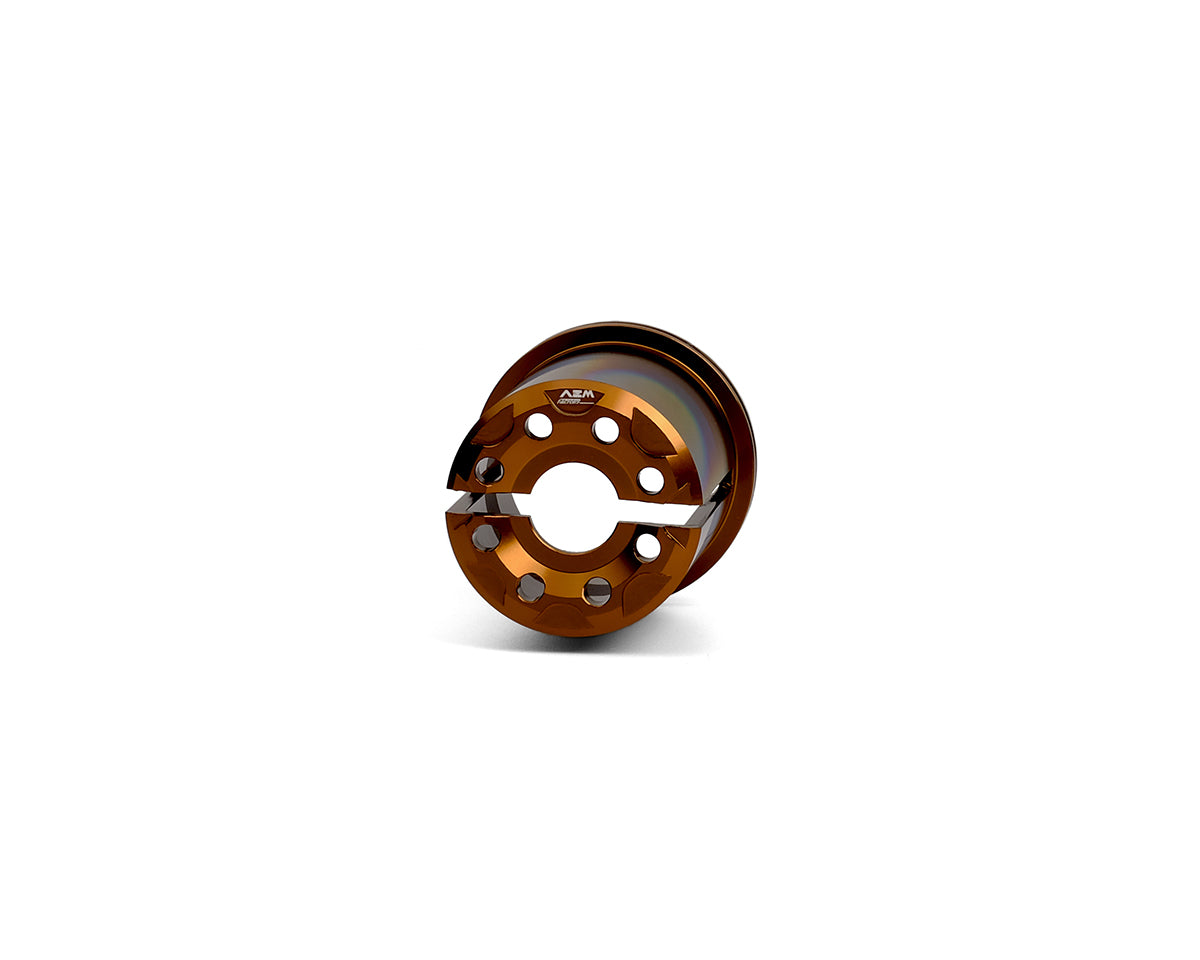 AEM FACTORY - 'DRILL' ALUMINUM STEERING HEAD NUT FOR DUCATI Hypermotard 1100, Diavel, and XDiavel