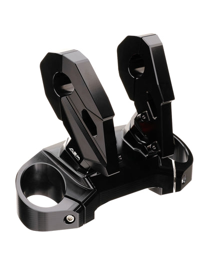 AEM Factory - Billet Triple Clamp kit for the Ducati Diavel 1260 with Handlebar Clamp Riser