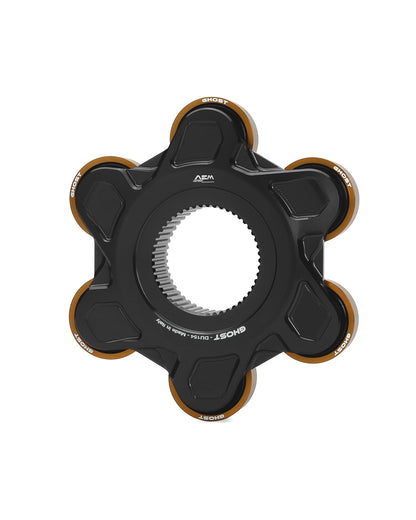 AEM FACTORY - GHOST-6 DUCATI ALUMINUM BILLET LIGHTWEIGHT HUB FLANGE AND CUSH DRIVES for Ducati Panigale / Streetfighter V4 / S / R / Speciale
