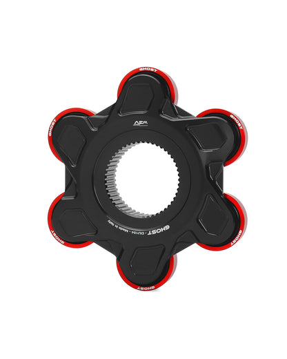AEM FACTORY - GHOST-6 DUCATI ALUMINUM BILLET LIGHTWEIGHT HUB FLANGE AND CUSH DRIVES for Ducati Panigale / Streetfighter V4 / S / R / Speciale