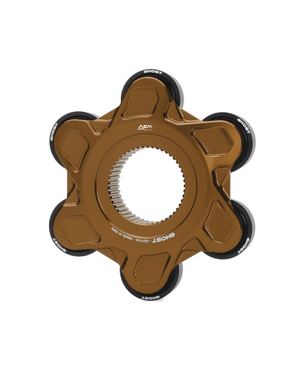 AEM FACTORY - GHOST-6 DUCATI ALUMINUM BILLET LIGHTWEIGHT HUB FLANGE AND CUSH DRIVES for Ducati Panigale / Streetfighter V4 / S / R / Speciale