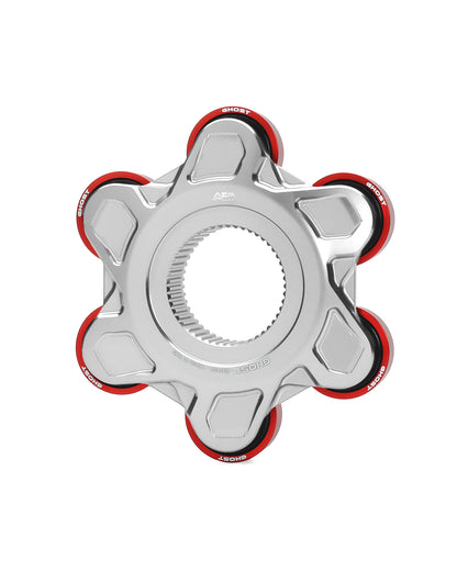 AEM FACTORY - GHOST-6 DUCATI ALUMINUM BILLET LIGHTWEIGHT HUB FLANGE AND CUSH DRIVES for Ducati Panigale / Streetfighter V4 / S / R / Speciale