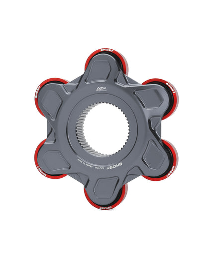 AEM FACTORY - GHOST-6 DUCATI ALUMINUM BILLET LIGHTWEIGHT HUB FLANGE AND CUSH DRIVES for Large Hub Ducati Models