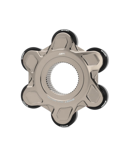 AEM FACTORY - GHOST-6 DUCATI ALUMINUM BILLET LIGHTWEIGHT HUB FLANGE AND CUSH DRIVES for Ducati Panigale / Streetfighter V4 / S / R / Speciale