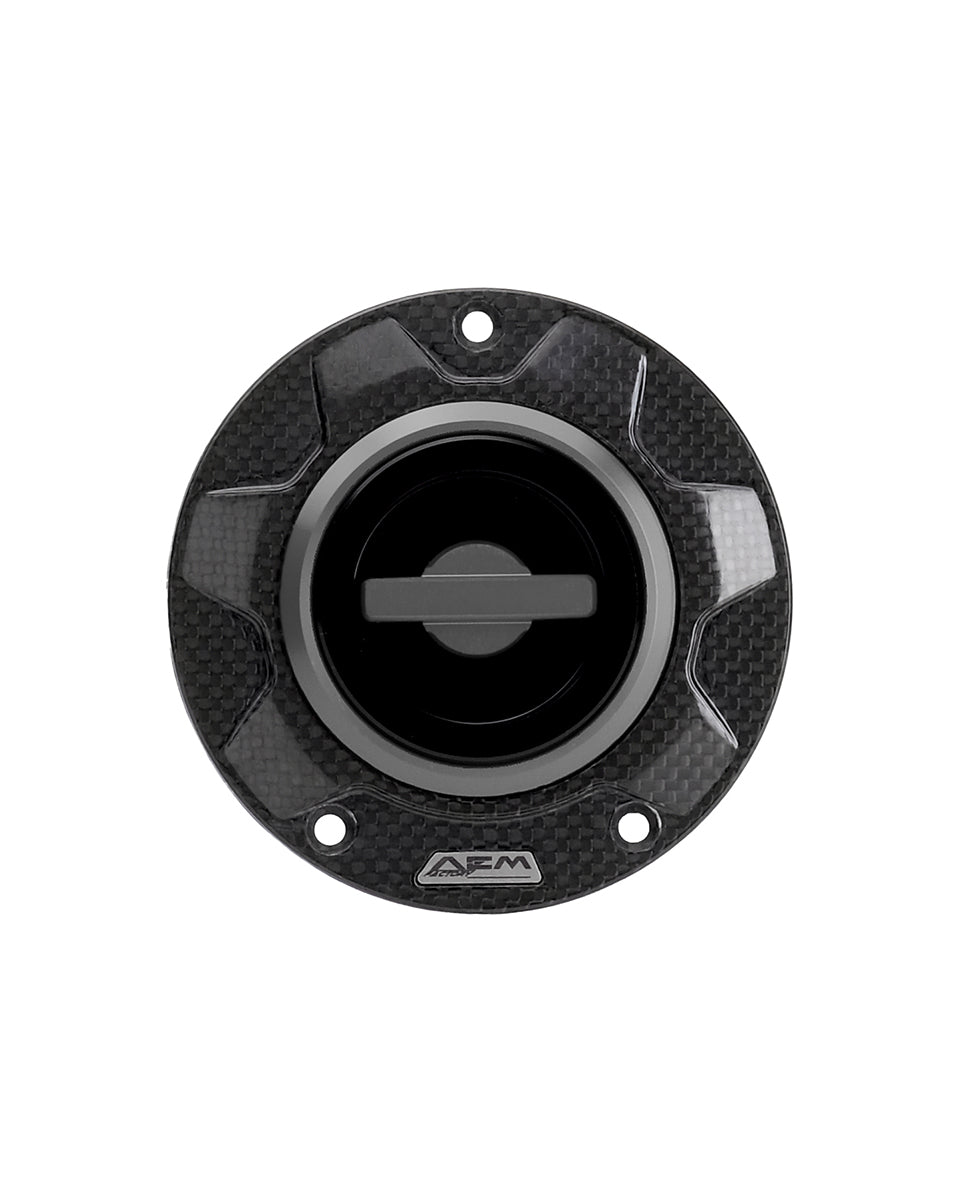 AEM FACTORY - 'CARBON GEAR' GAS CAP WITH QUICK RELEASE ACTION FOR DUCATI and MV Agusta