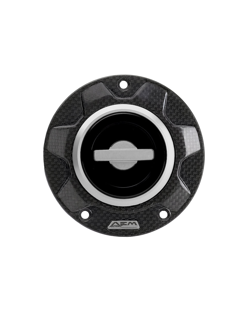 AEM FACTORY - 'CARBON GEAR' GAS CAP WITH QUICK RELEASE ACTION FOR DUCATI and MV Agusta