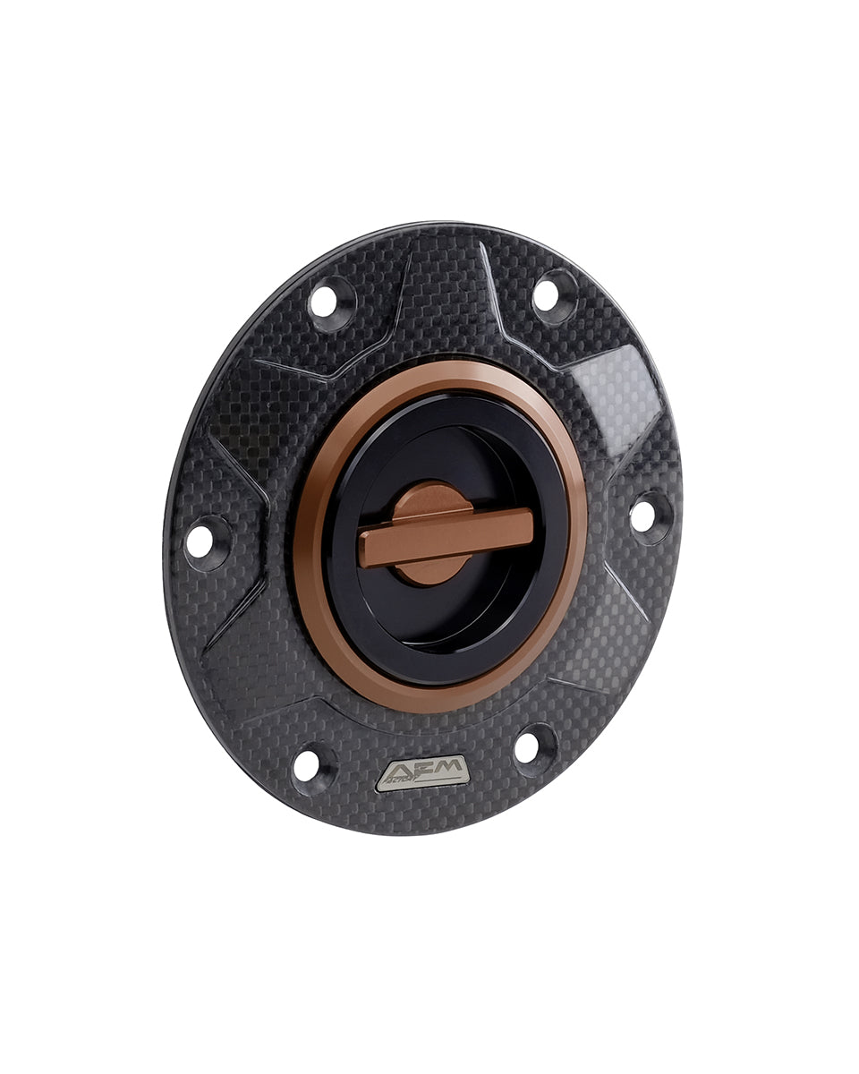 AEM FACTORY - 'CARBON GEAR 115' GAS CAP WITH QUICK RELEASE ACTION FOR Ducati and KTM