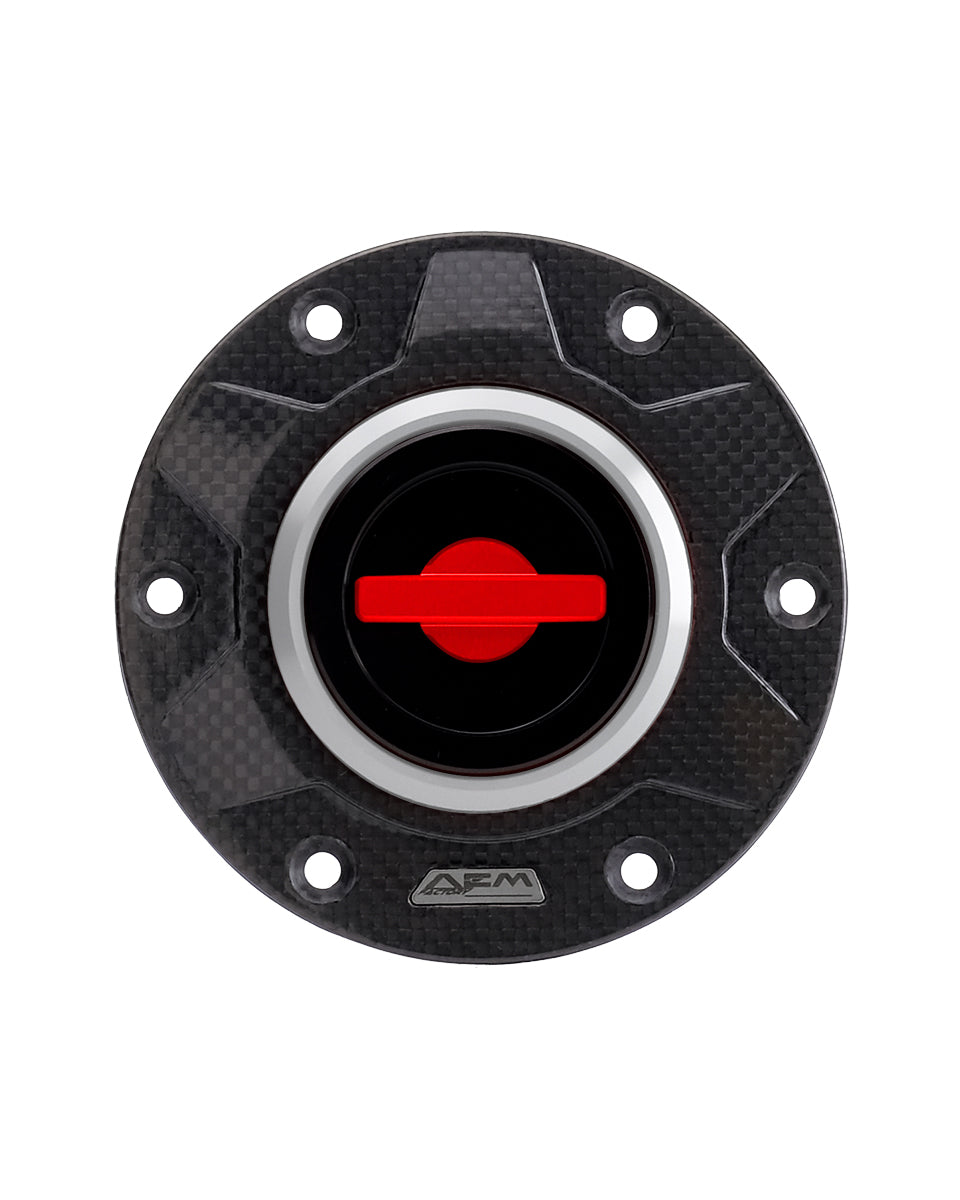 AEM FACTORY - 'CARBON GEAR 115' GAS CAP WITH QUICK RELEASE ACTION FOR Ducati and KTM