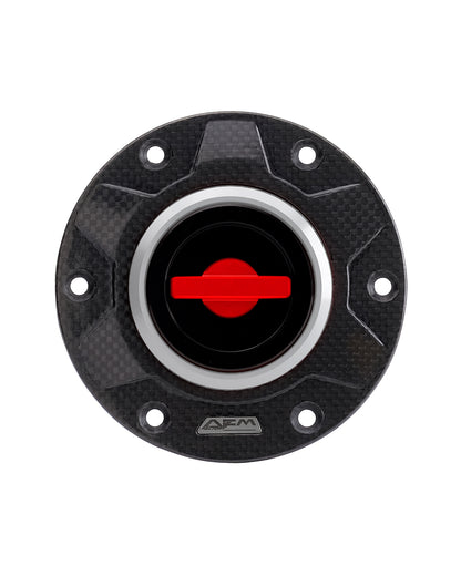 AEM FACTORY - 'CARBON GEAR 115' GAS CAP WITH QUICK RELEASE ACTION FOR Ducati and KTM