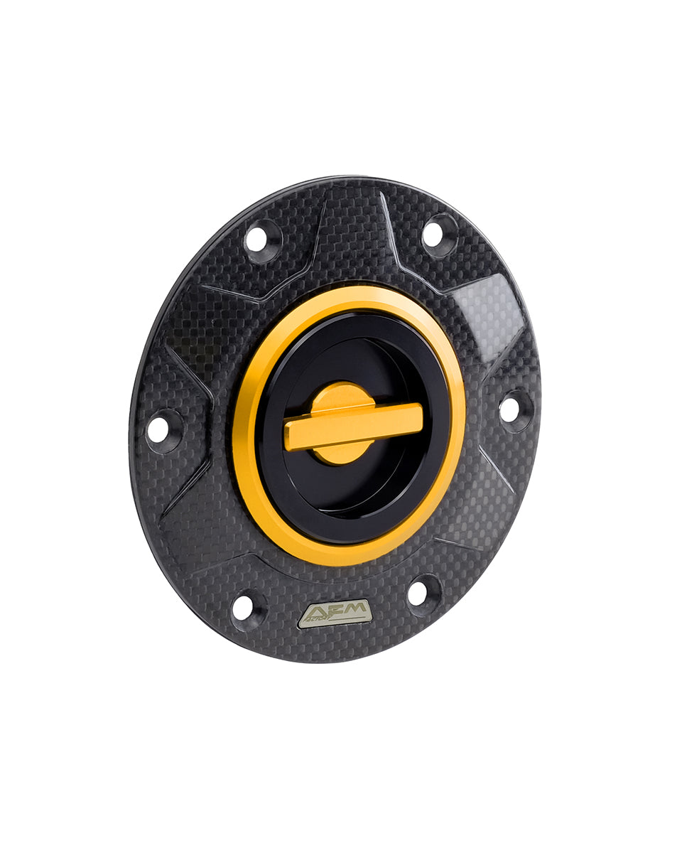 AEM FACTORY - 'CARBON GEAR 115' GAS CAP WITH QUICK RELEASE ACTION FOR Ducati and KTM