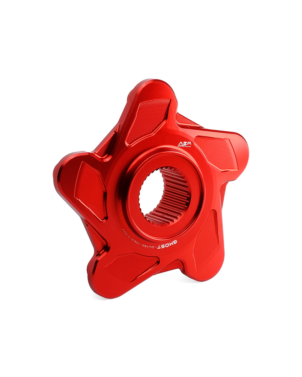 AEM FACTORY - GHOST-5 DUCATI ALUMINUM BILLET LIGHTWEIGHT HUB FLANGE AND CUSH DRIVES for Small Hub Ducati Models