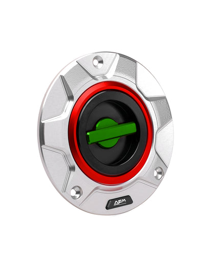 AEM FACTORY - 'GEAR' GAS CAP WITH QUICK RELEASE ACTION FOR DUCATI and MV AGUSTA