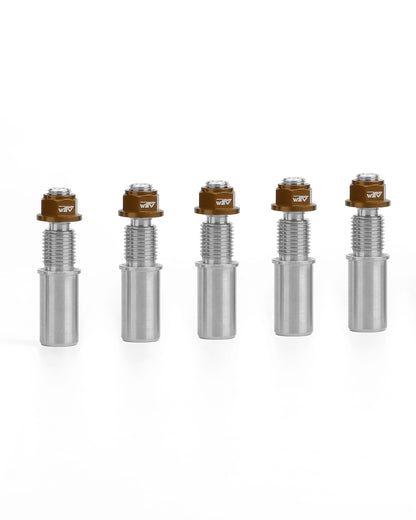AEM FACTORY - TITIANUM STUDS AND ERGAL NUTS (SET OF 5) FOR DUCATI DUAL SIDED SWINGARM SPROCKET CARRIER