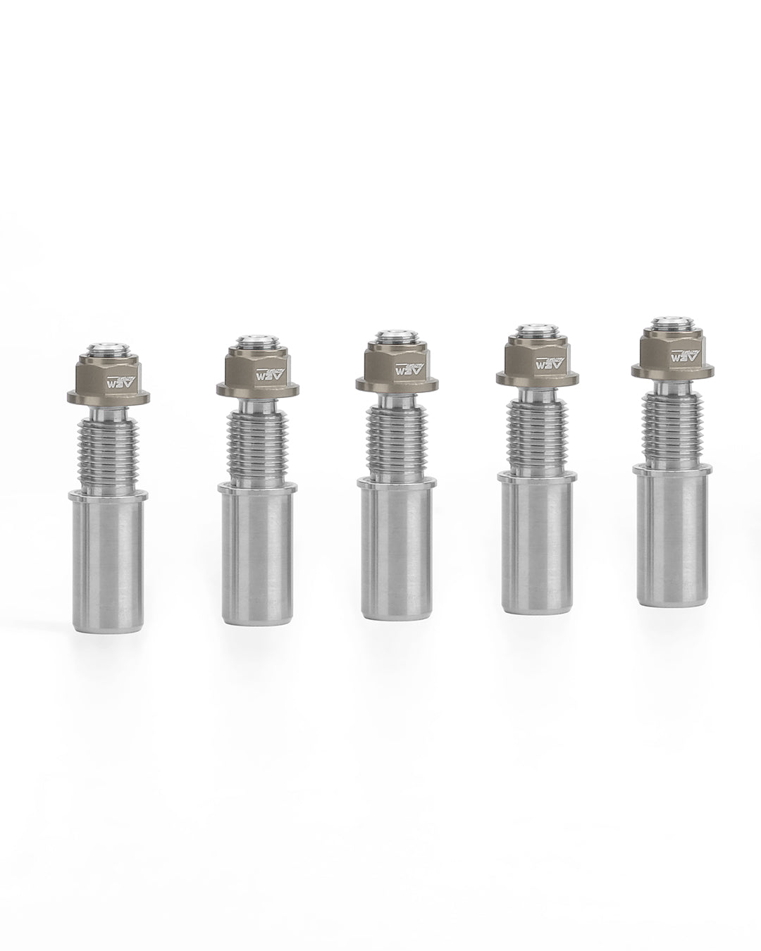 AEM FACTORY - TITIANUM STUDS AND ERGAL NUTS (SET OF 5) FOR DUCATI DUAL SIDED SWINGARM SPROCKET CARRIER