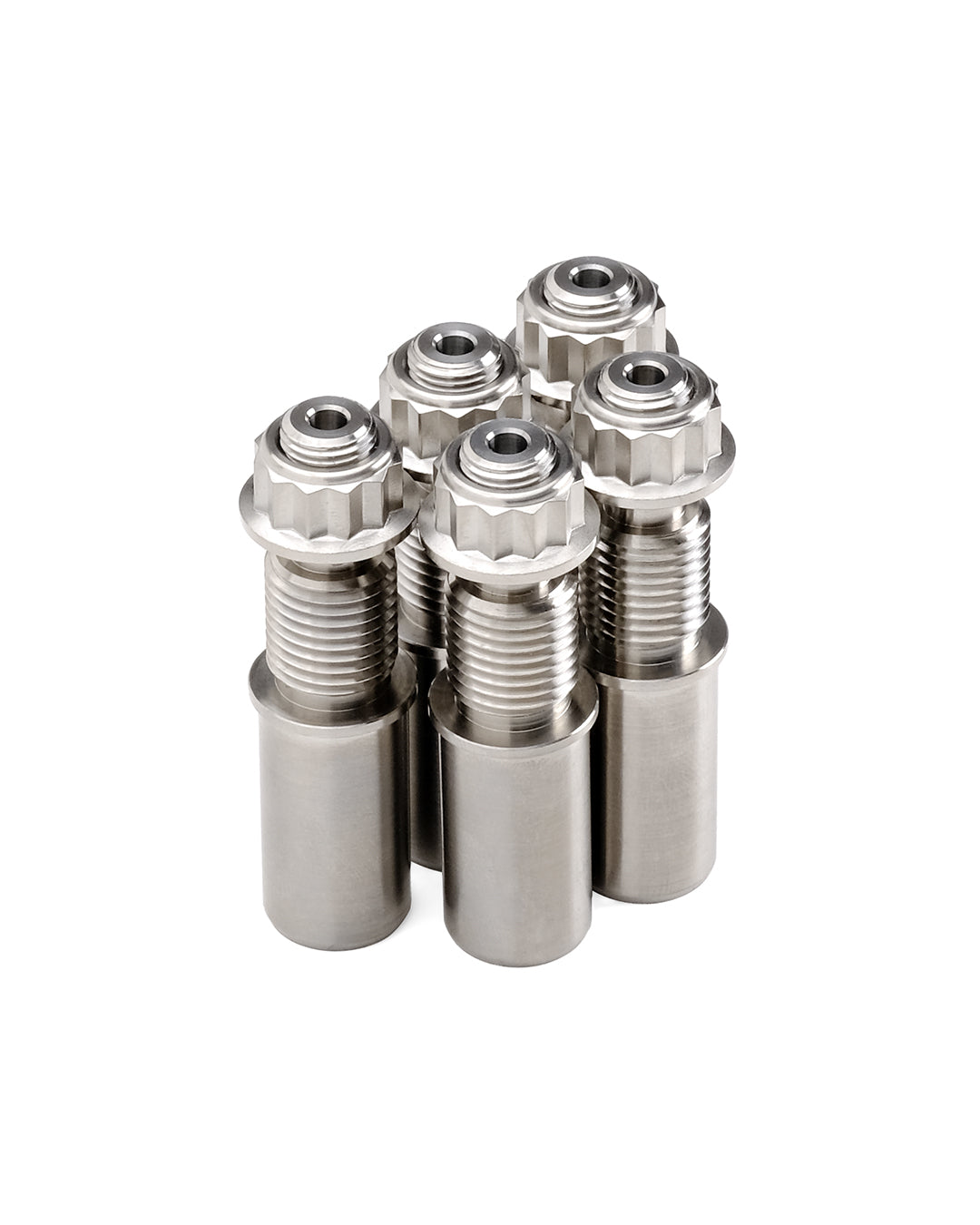 AEM FACTORY - TITIANUM STUDS AND ERGAL NUTS (SET OF 5) FOR DUCATI DUAL SIDED SWINGARM SPROCKET CARRIER