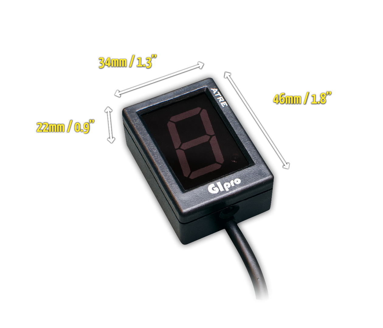 Healtech GIpro ATRE G2 - Gear Position Indicator w/ Timing Retard Elimination (TRE) for Suzuki SV650 and Cagiva Raptor 650 (03-14)