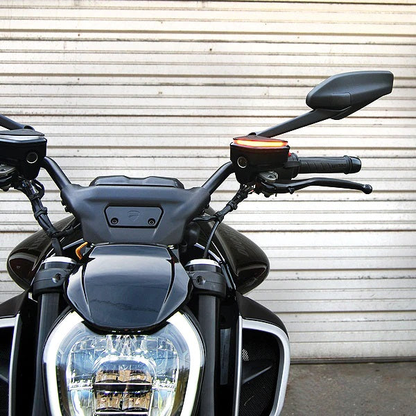 New Rage Cycles (NRC) Front Turn Signal Kit for the Ducati Diavel V4
