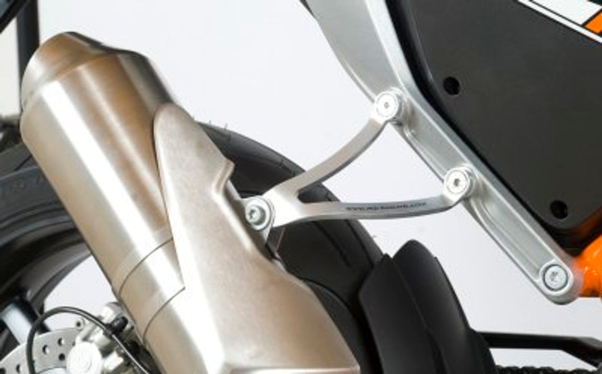 R&G Racing Exhaust Hanger (Silver) for KTM 690 Duke '12-'20 / 690 Duke R '13-'20