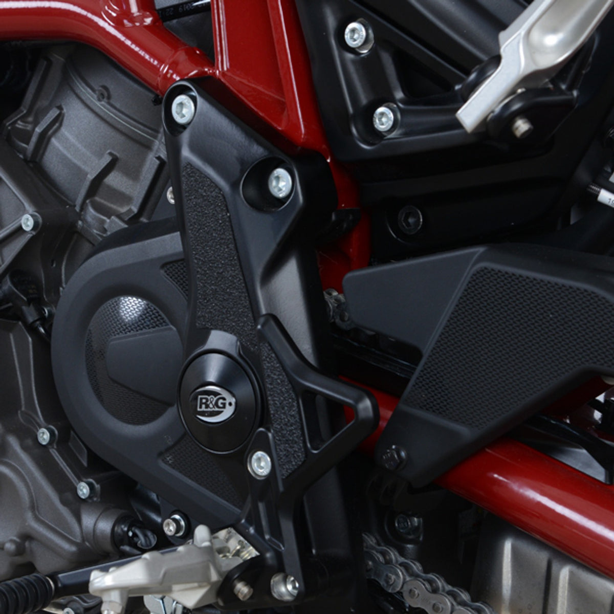 R&G Racing Boot Guard 3-piece (lower frame each side, footpeg mount LHS) for Indian FTR1200 (S) '19-'22
