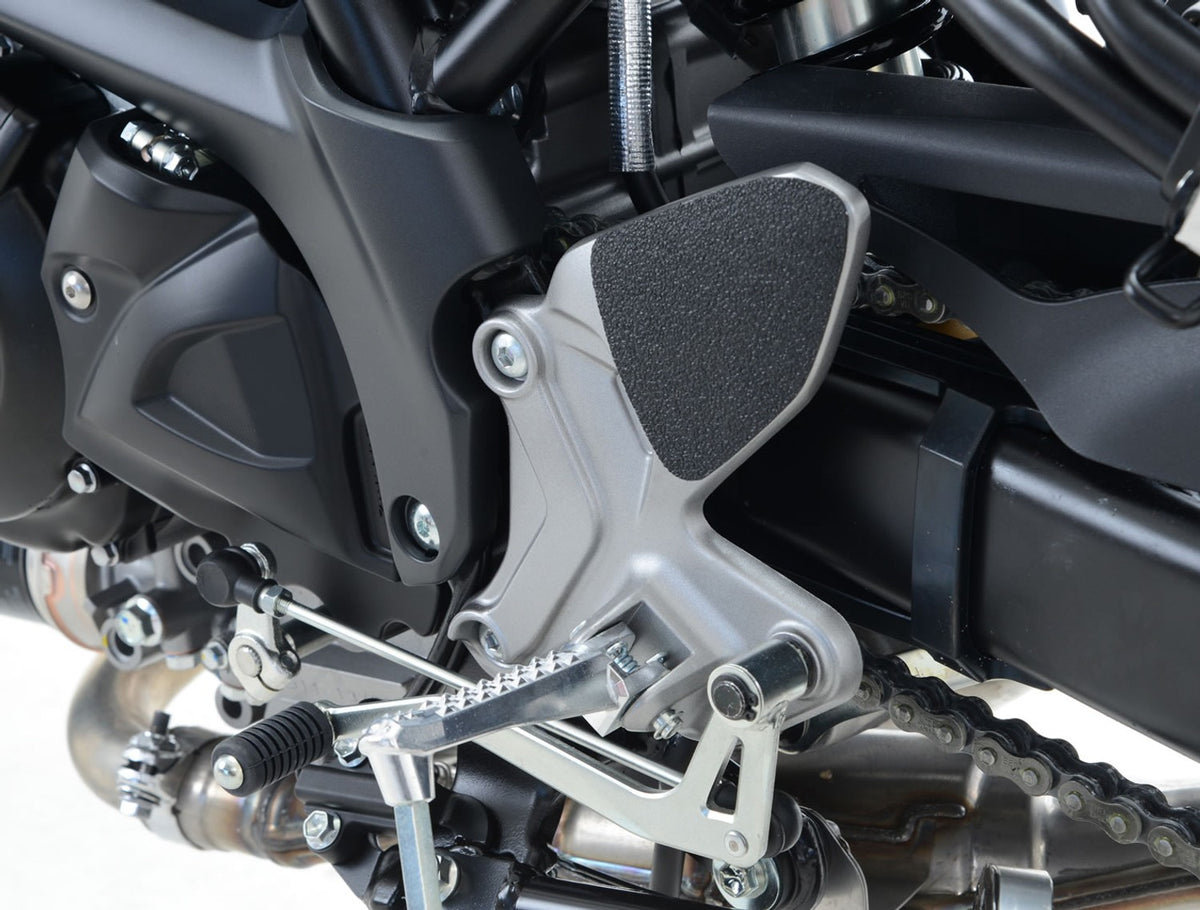 R&G Racing Boot Guard 2-piece (heel plates) for Suzuki SV650 '88-'22, SV650X '16-'22