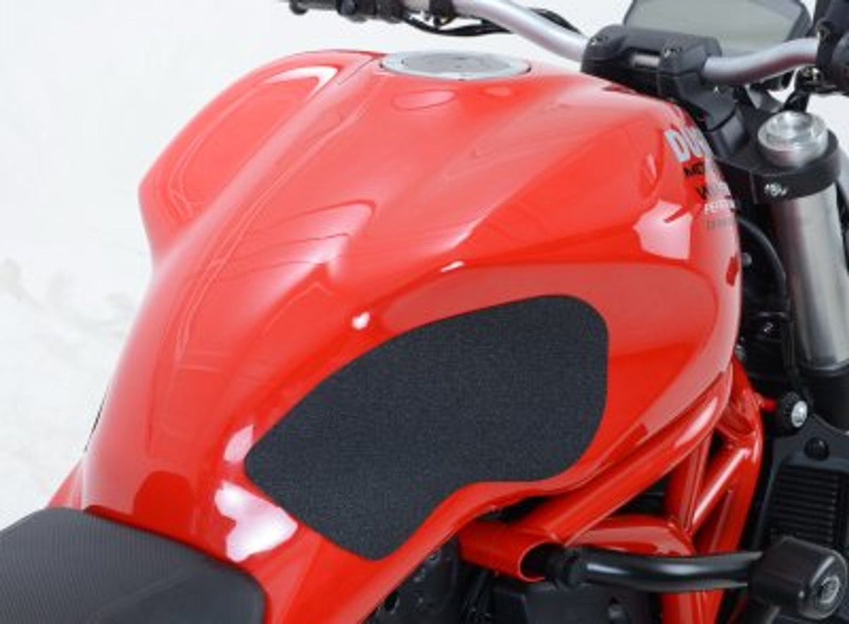 R&G Racing Traction Grips 2-Grip Kit for Ducati Monster 1100/1100 Evo '10-'14, M1200 '11-'22, M1200S/M1200R '14-'22, M797 '17-'21, M821 '14-'21
