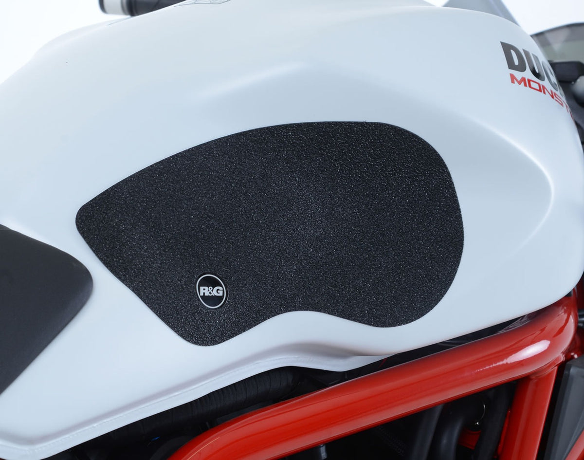 R&G Racing Traction Grips 2-Grip Kit for Ducati Monster 1100/1100 Evo '10-'14, M1200 '11-'22, M1200S/M1200R '14-'22, M797 '17-'21, M821 '14-'21