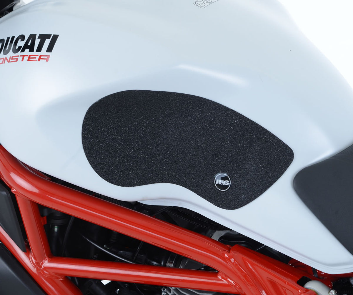 R&G Racing Traction Grips 2-Grip Kit for Ducati Monster 1100/1100 Evo '10-'14, M1200 '11-'22, M1200S/M1200R '14-'22, M797 '17-'21, M821 '14-'21