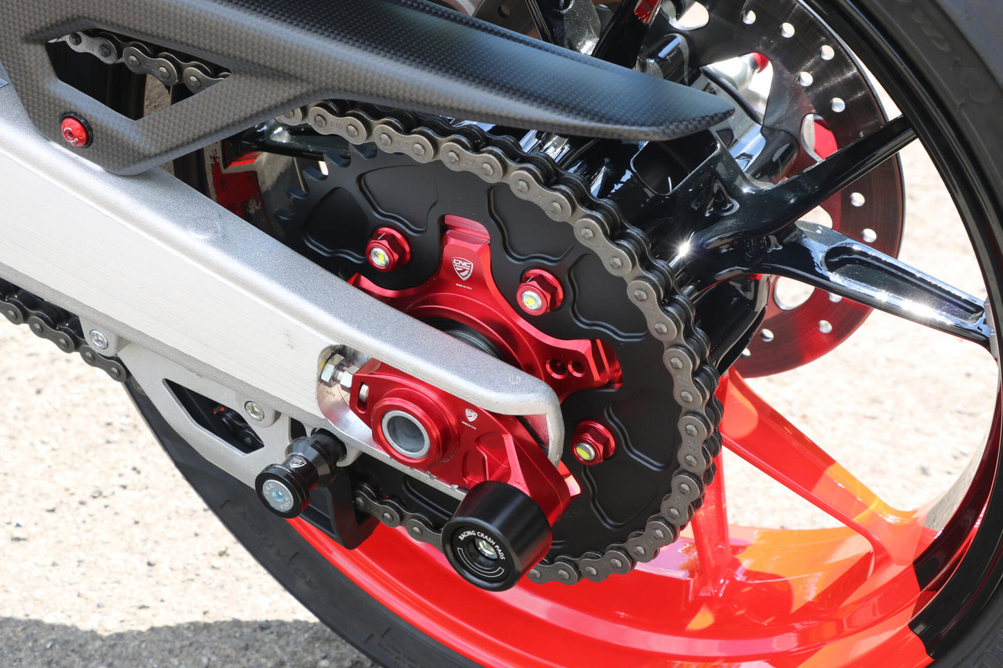 CNC Racing Aluminum Rear Sprocket Carrier for Ducati Hypermotard 698 Mono / Monster 937/821/797, Scrambler 400/800, Panigale 959/899