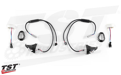 TST Industries MECH-GTR Front LED Turn Signals for Yamaha FZ-07 / FZ-09 (2021+) and MT-03 (2020+)