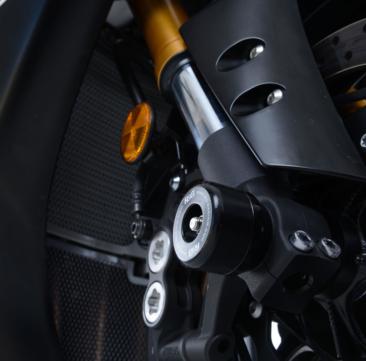 R&G Racing Fork Protectors for the Yamaha YZF-R1/YZF-R1M '15-'22 / FZ-10 / MT-10/YZF-R6 '17-'22