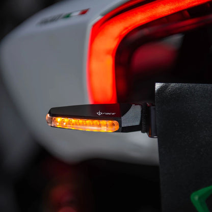 DB Race SPACE Sequential Indicators for Ducati and most MV Agusta models (White Plug)