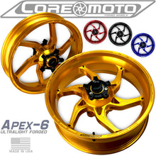 Core Moto APEX-6 Forged Aluminum Wheels for the Kawasaki Ninja 650 / ER-6N