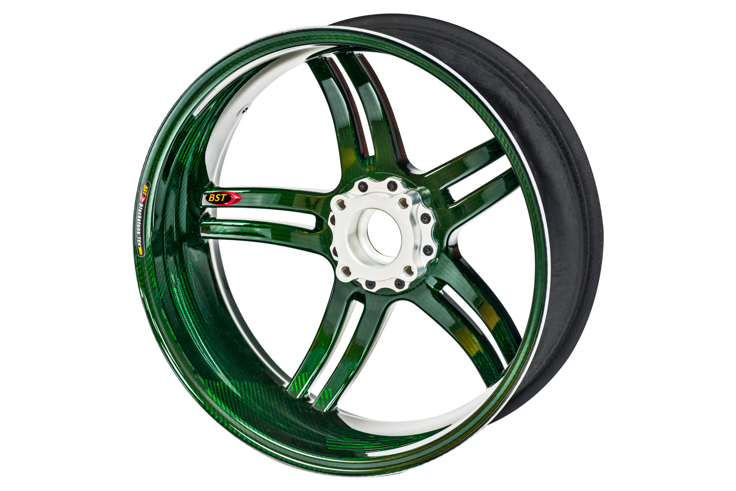 BST Rapid TEK 5 Split-Spoke Carbon Fiber Rear Wheel for the BMW S1000RR / S1000R - 6.0 x 17 (2020+)