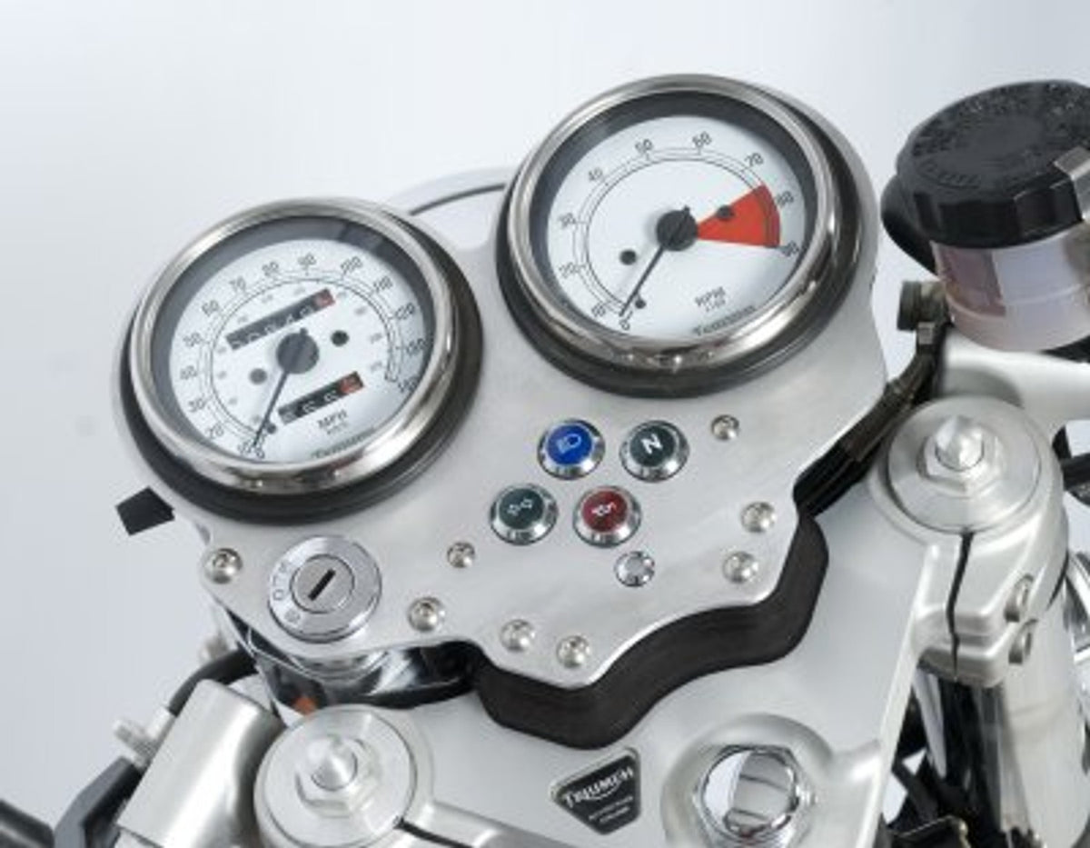 R&G Racing Instrument Fascia with Clip-on Bars (Not Bonneville) for Triumph Thruxton '08-'14