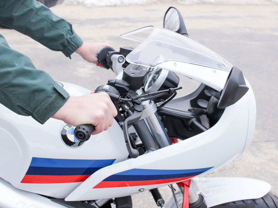 HeliBars Tour Performance Upper Triple Clamp and Risers for the BMW R nineT Racer