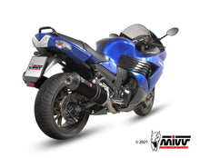MIVV 2 Slip-on, Oval Black, Standard Exhaust For Kawasaki ZX-14 / ZX-14R 2006-2007