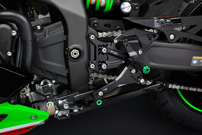 Bonamici Racing Rearsets for the Kawasaki ZX-4RR 2023-2024