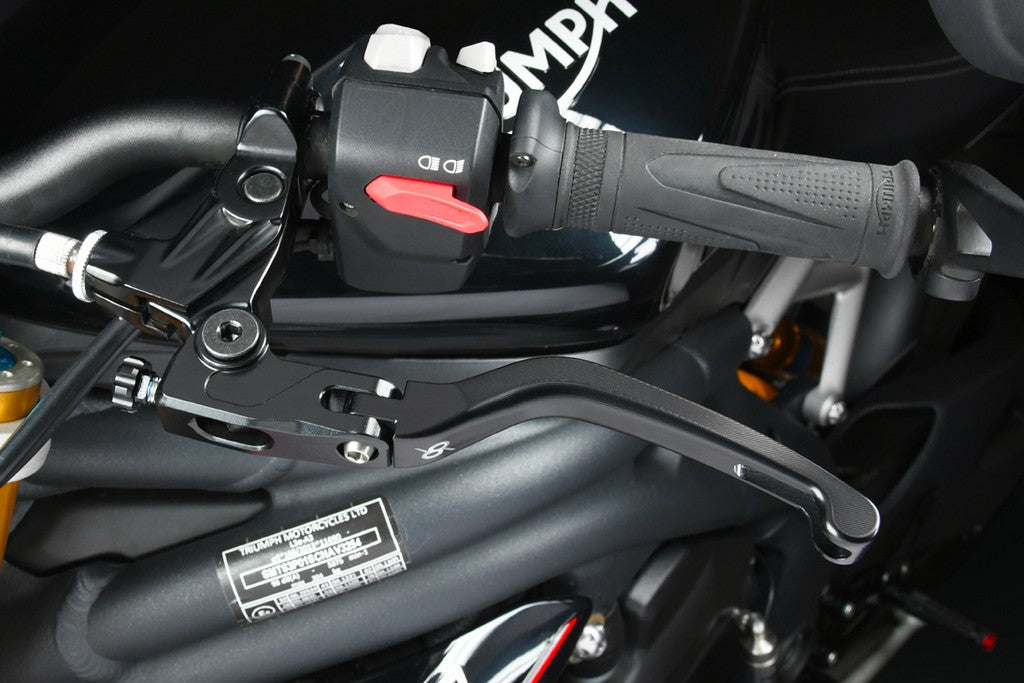Bonamici Racing Aluminium Lever Kit for the Triumph Speed Triple 1200 RR '21-24 and Street Triple 765 RS / Moto2 '23-24